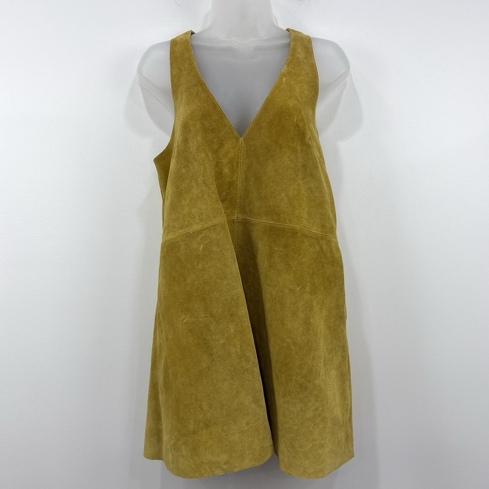 Free People Retro Love 100% Cow Suede Dress Boho Country Cowgirl Western Hippie